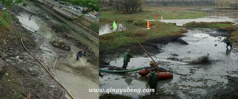 PNSL立式泥浆泵浙江温州河道清淤现场